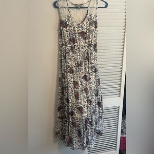 World Market Paisley Maxi Dress - Red, Blue, Black, White